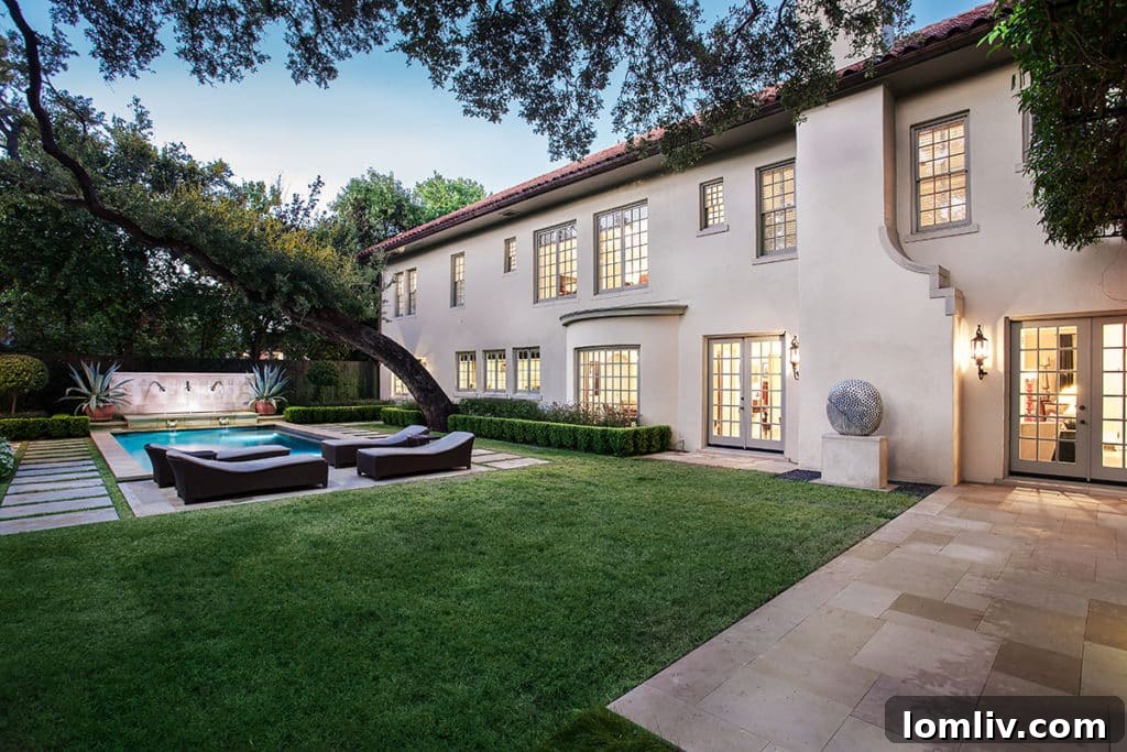 Rear exterior of the magnificent estate