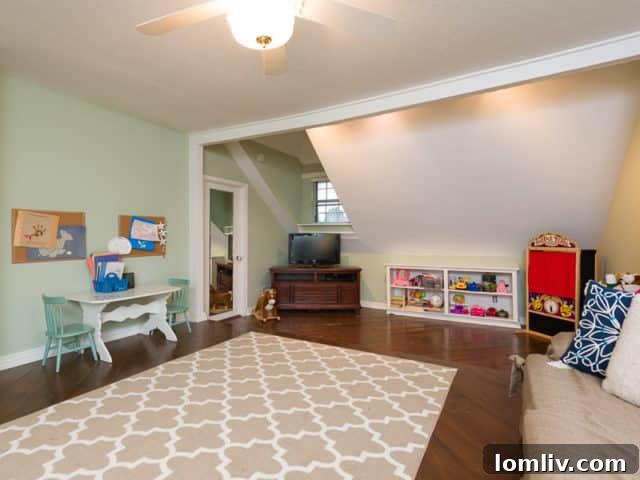 Another view of the versatile upstairs bonus room