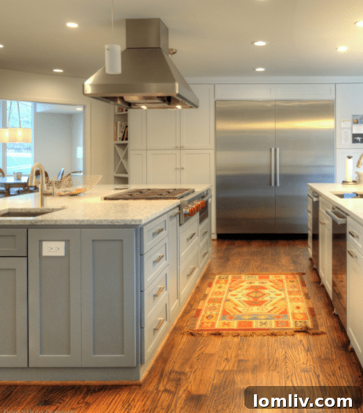 Modern Kitchen with Wood Cabinets and Stone Countertops