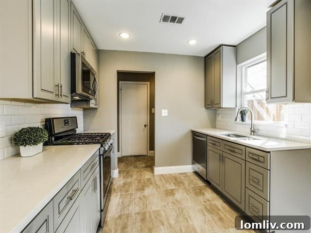Utility Room with Built-in Shelving and Washer Dryer Connections