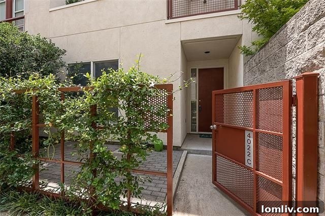 Modern Exterior of 4022 Travis St, Unit C Townhome in Uptown Dallas