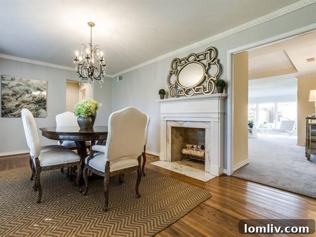 Inviting Living Area with Fireplace at 6915 Lavendale Ave