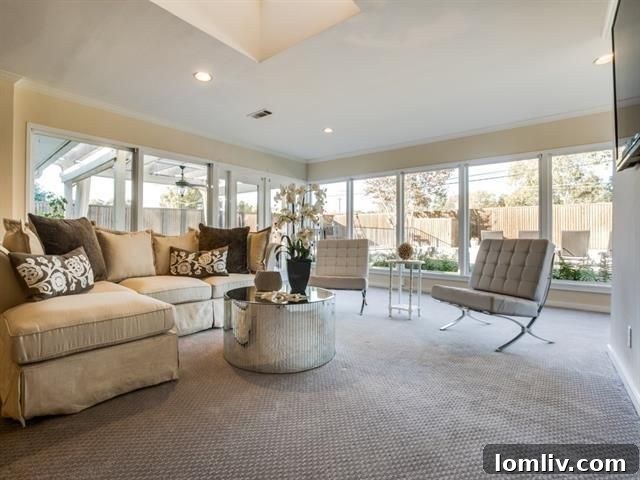 Modern Kitchen with Cream Cabinets and Stainless Steel Appliances at 6915 Lavendale Ave
