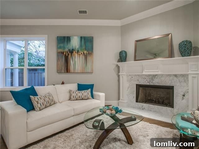 Spacious Living Area with High Ceilings at 6350 Belmont Ave