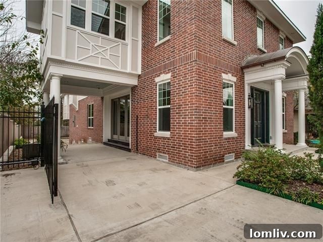 Inviting Backyard with Patio Space at 6350 Belmont Ave in Dallas