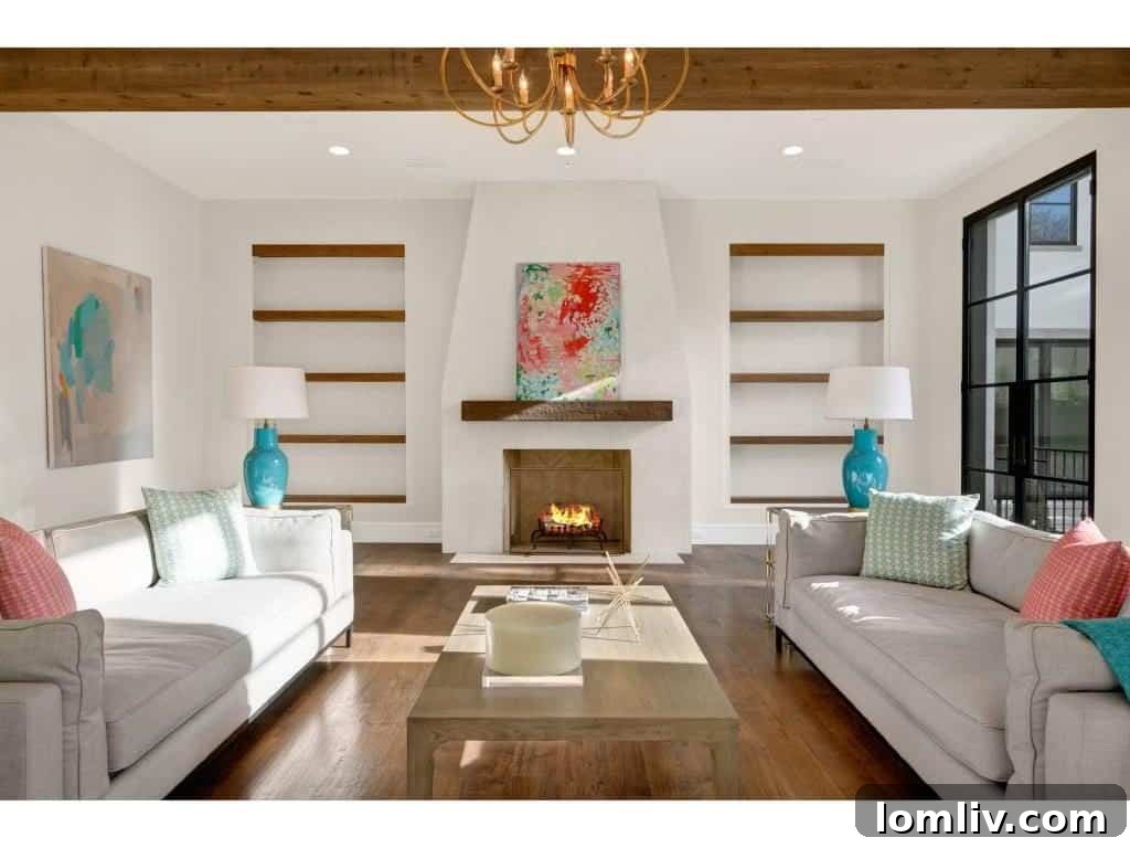 Stylish and functional home office or study area.