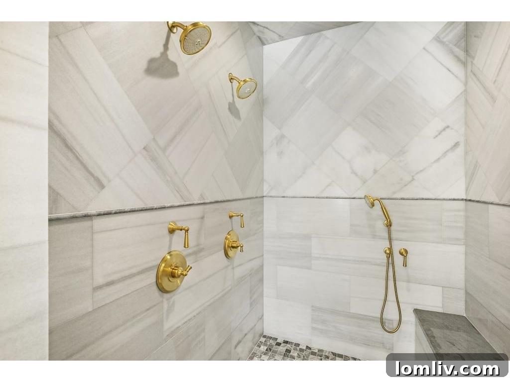 Modern and minimalist aesthetic throughout the home.