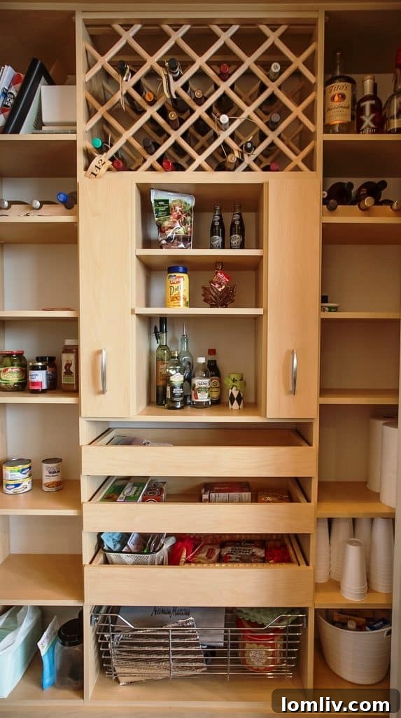 Custom-designed pantry by California Closets in Unit #2450