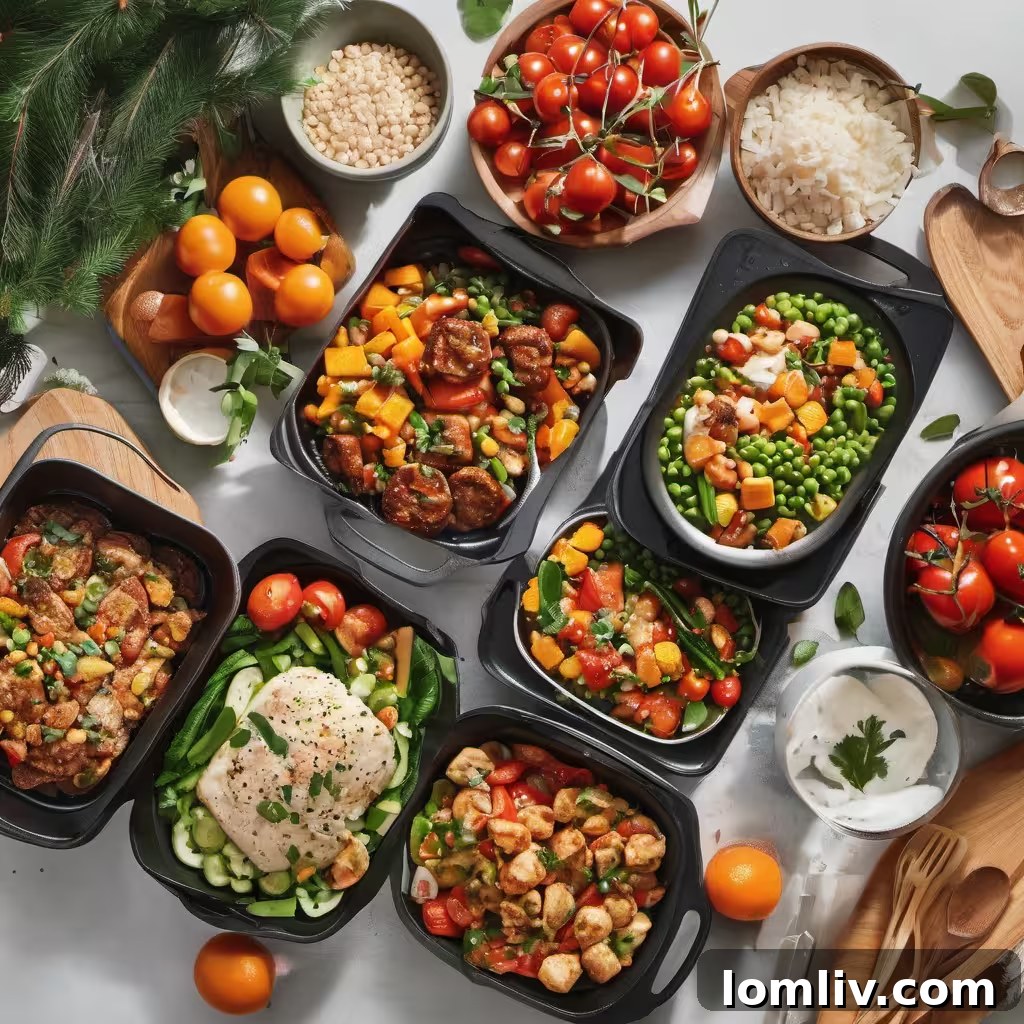 Master Your Holiday Feast: 3 Essential Prep and Cook Strategies 2 A pristine and organized kitchen countertop featuring various cooking utensils and fresh ingredients, ready for holiday meal preparation.