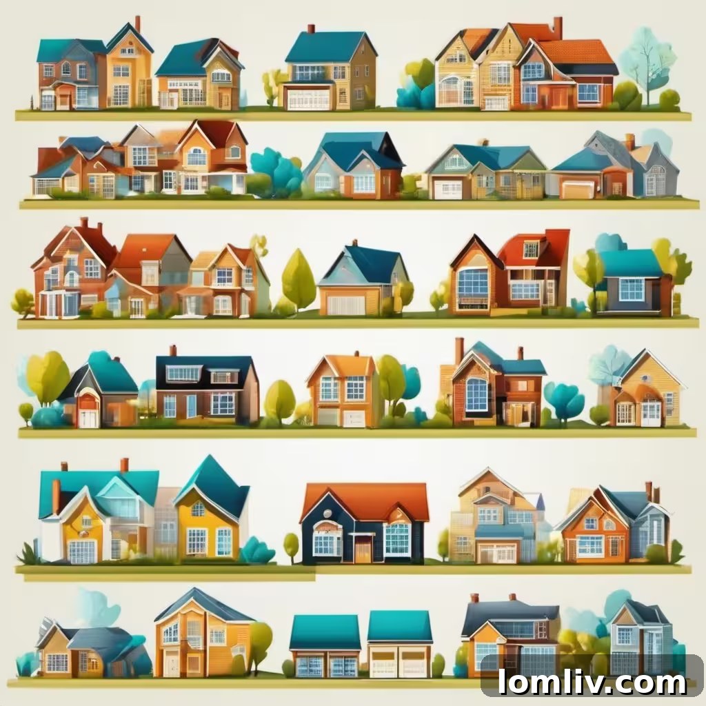 Real estate investment options illustrated with a diverse cityscape