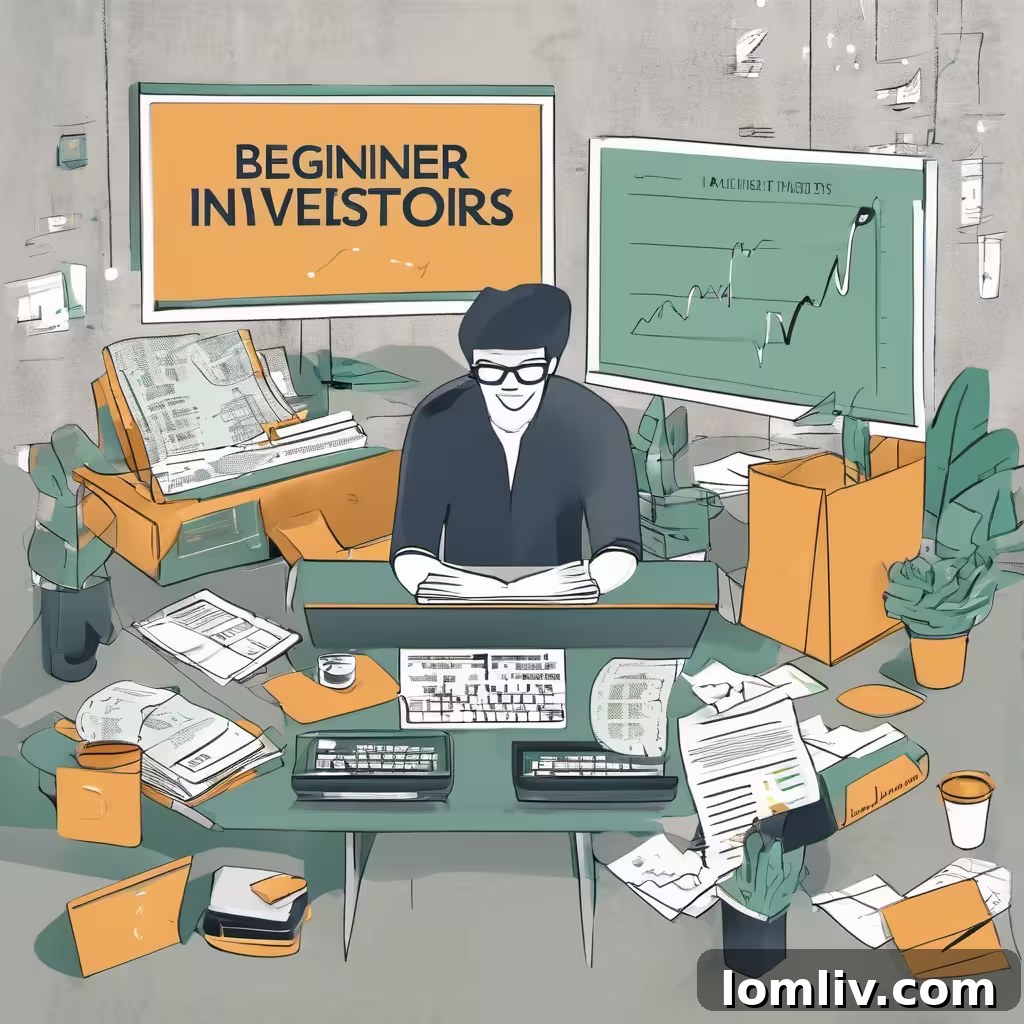 Illustration of a person climbing steps labeled 'Investment Growth'