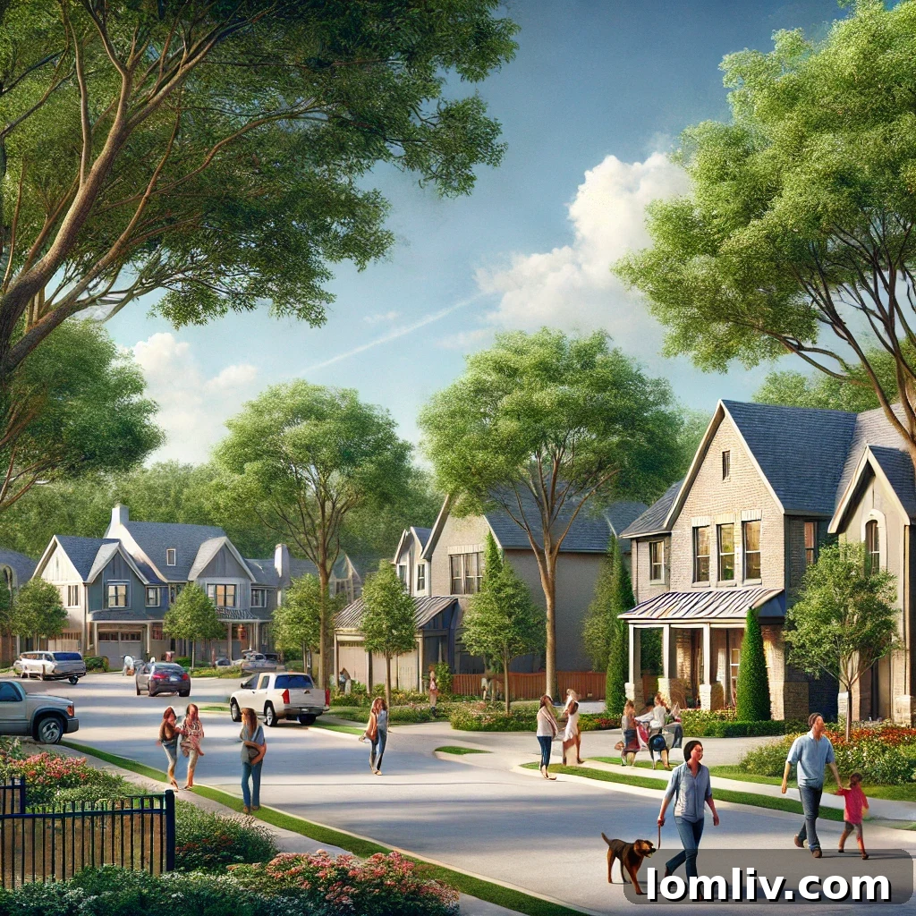 Map showcasing four top Dallas suburbs