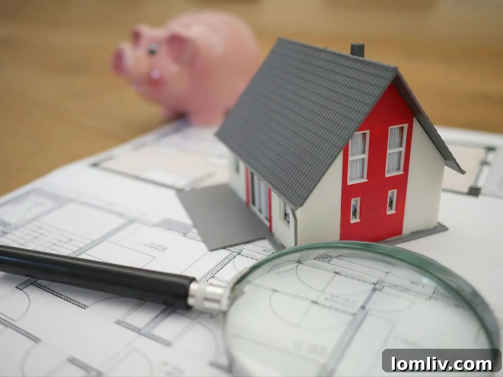 A person using a magnifying glass to inspect documents, representing the challenges in property research.