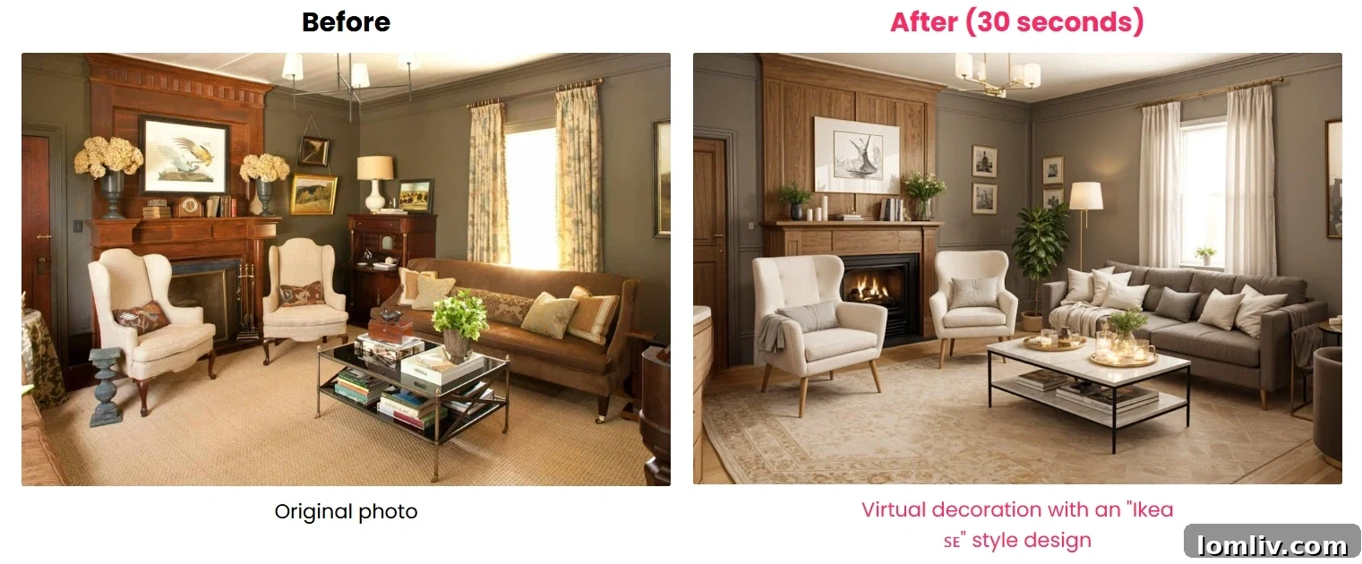 AI staging and virtual home furnishing transforming real estate