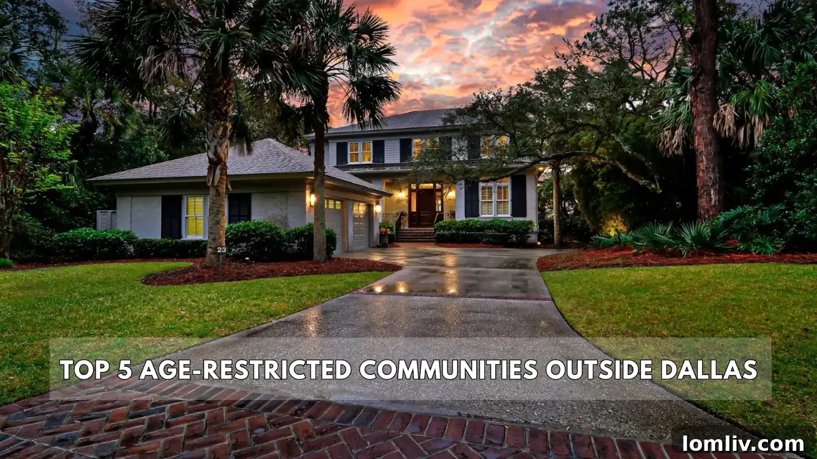 Serene Age-Restricted Community Entrance