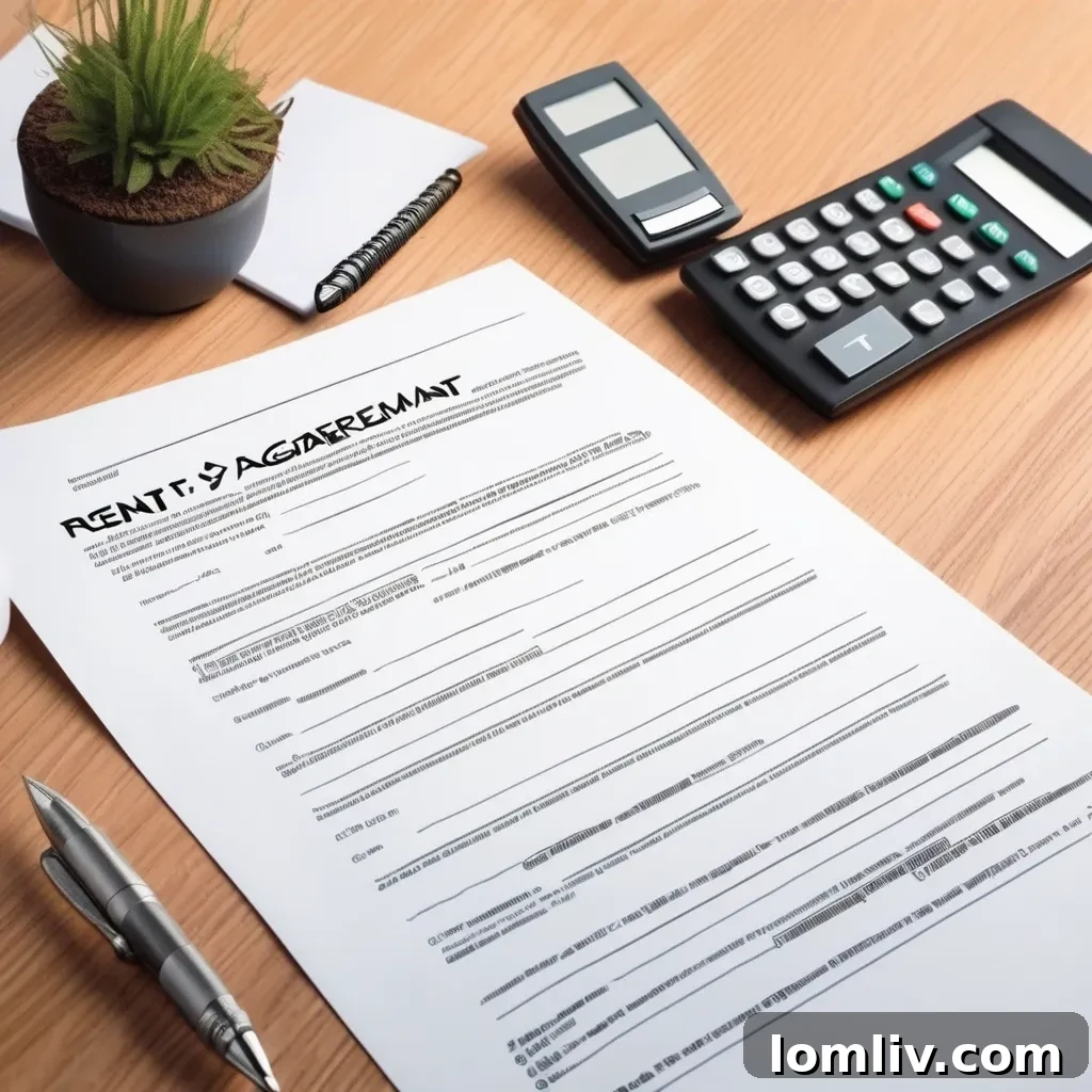 Roommates signing a formal agreement to divide rent based on income, emphasizing communication.