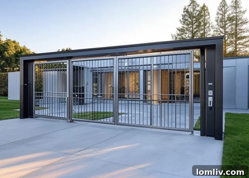 Smart lock technology on a metal door