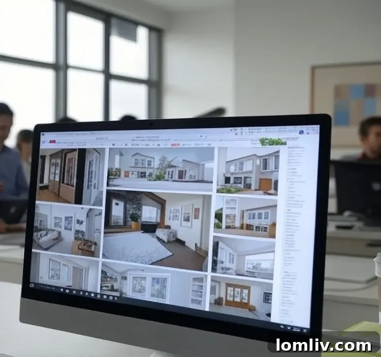 A spacious, bright living room, expertly photographed to maximize visual appeal for real estate property listings.