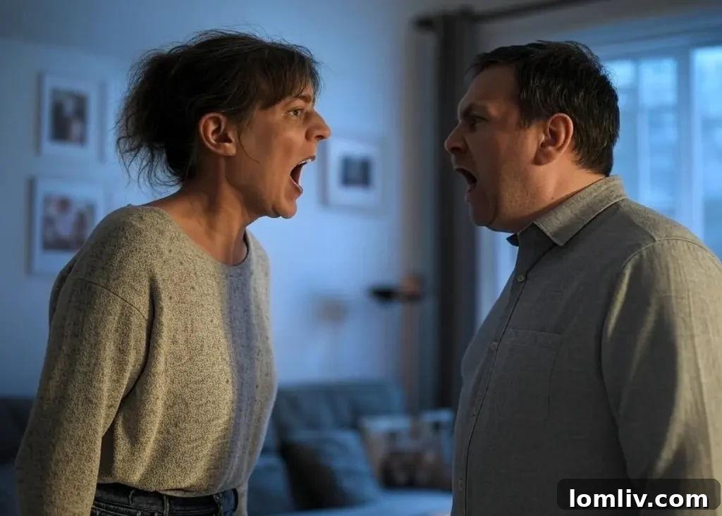 Two people arguing with a house in the background, symbolizing conflict among sellers.