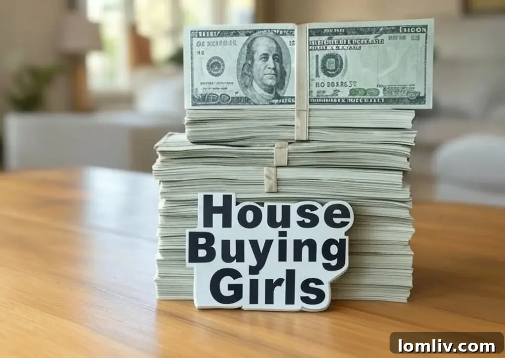 A group of women discussing real estate, representing House Buying Girls, offering cash sale insights.