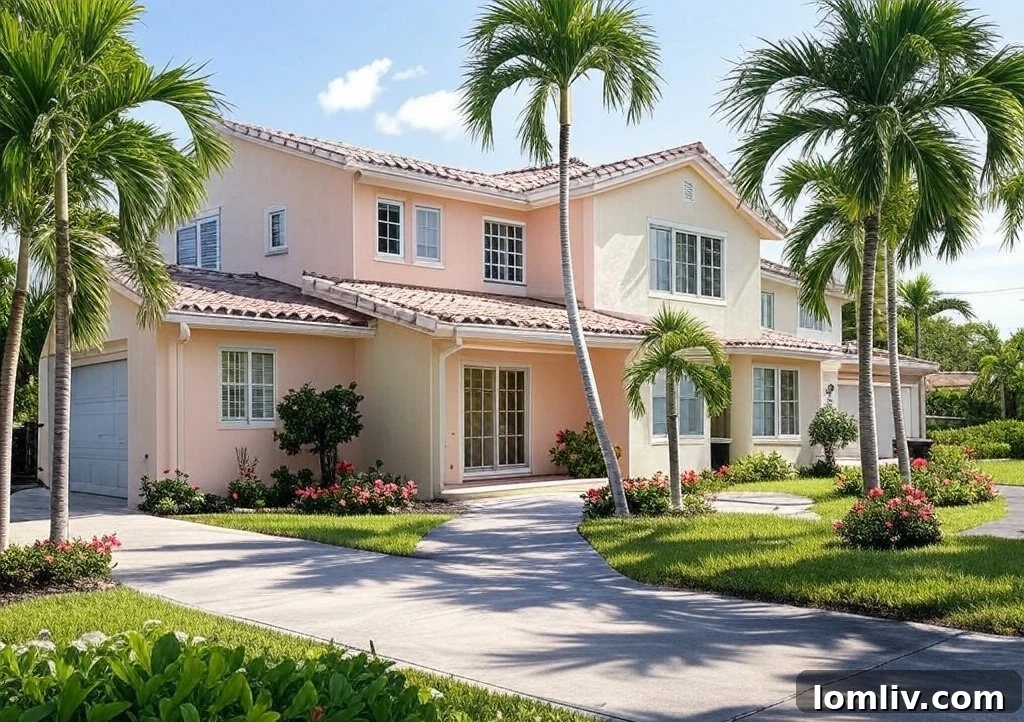 A neatly trimmed lawn and vibrant landscaping with a freshly painted front door, enhancing curb appeal.