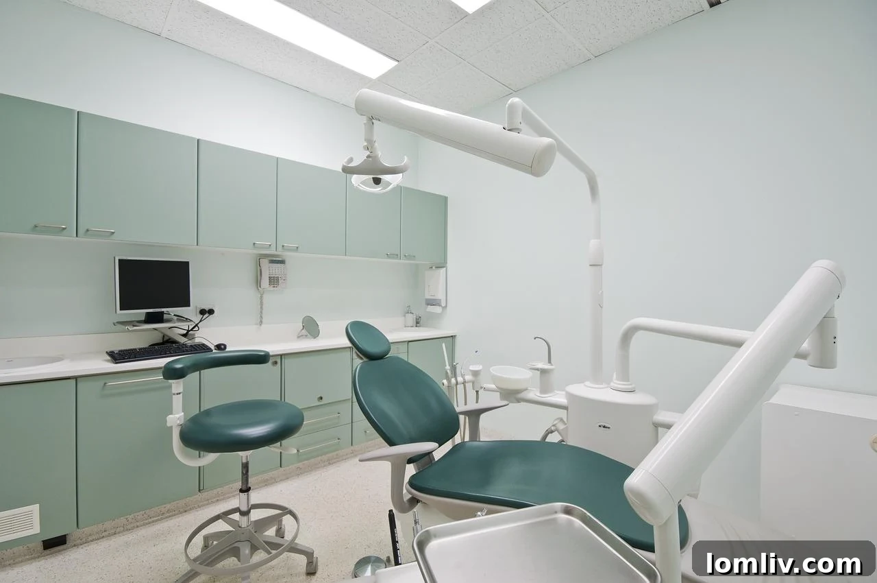 Architectural design of a modern medical or dental office building.