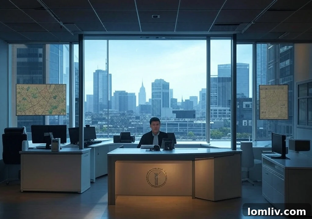 Accessible medical office entrance with a ramp and ample parking.