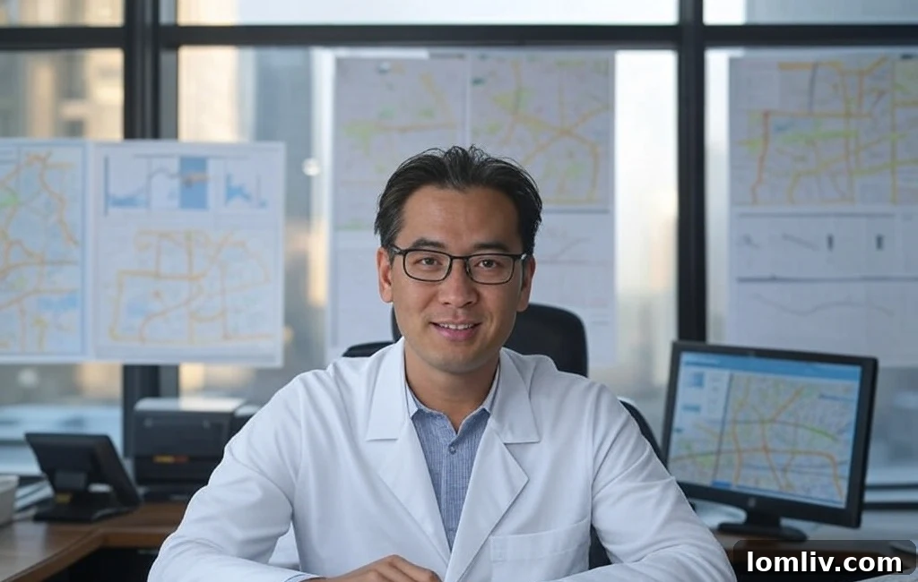 Business professionals analyzing financial data for a medical practice.