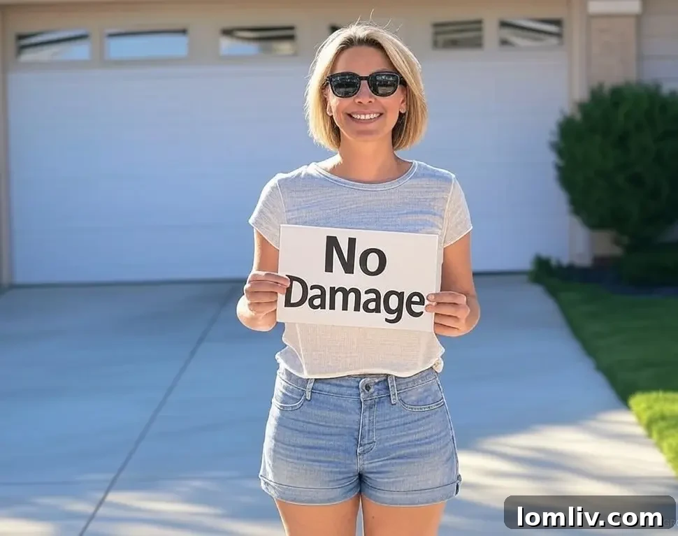 Professional Garage Door Services: An Investment in Quality and Safety 7 A well-maintained garage door, illustrating the benefit of professional care in preventing damage.