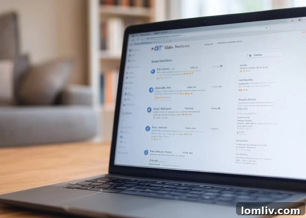 Customer Reviews: The Smart Way to Choose Your Plumber 4 Close-up of a person reading reviews on a smartphone