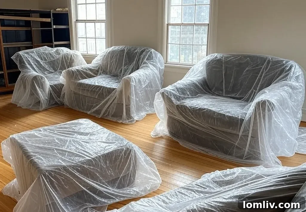 Room protected from dust during renovation.