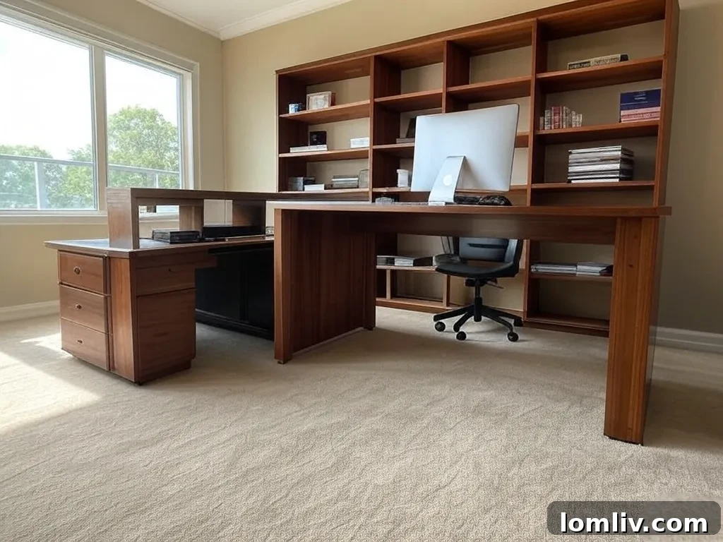 The Remote Revolution: Work's New Default 3 Ergonomic home office setup with dual monitors, comfortable chair, and natural light