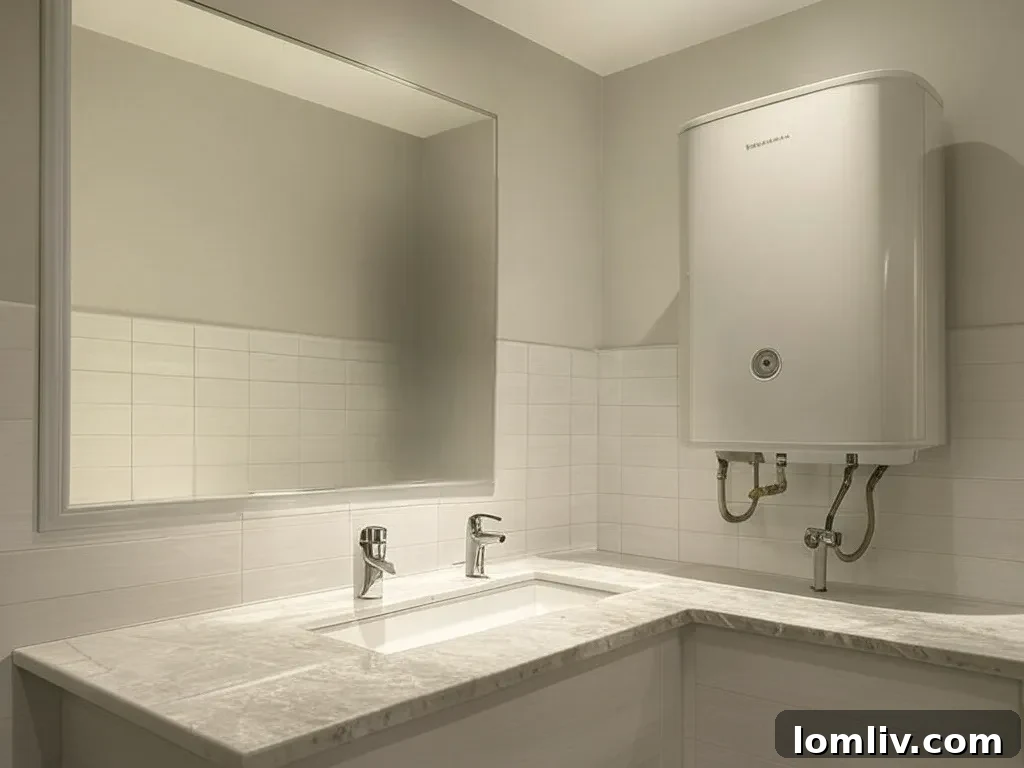 Water heater maintenance in a home