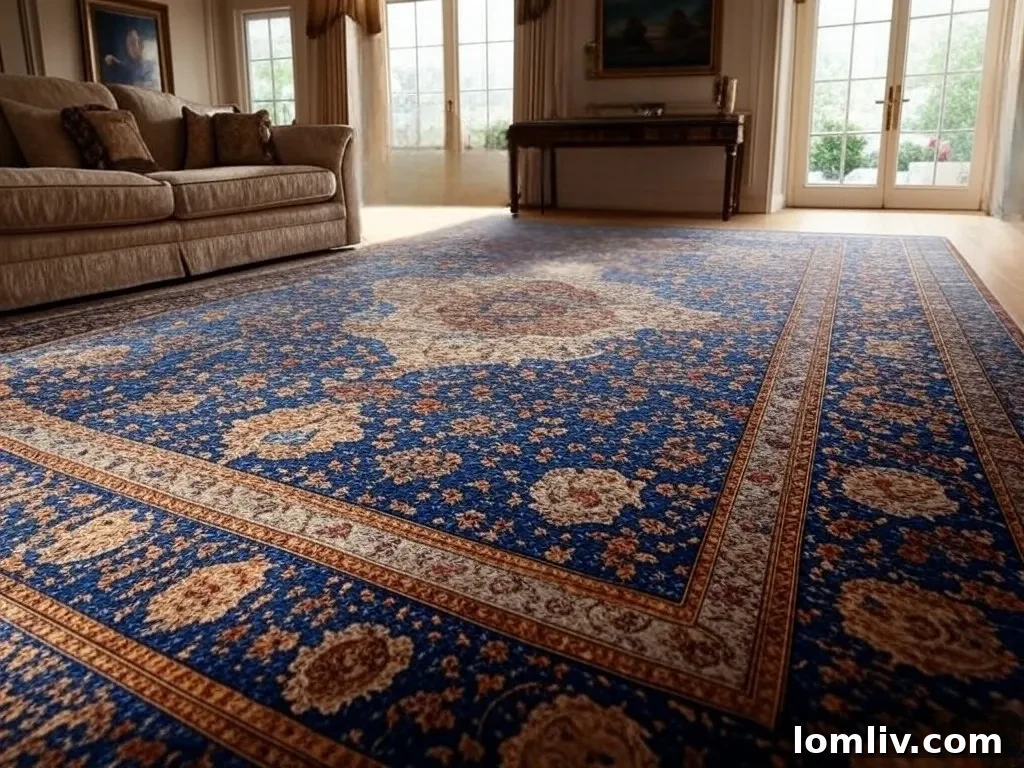 Rugs are essential for home staging.