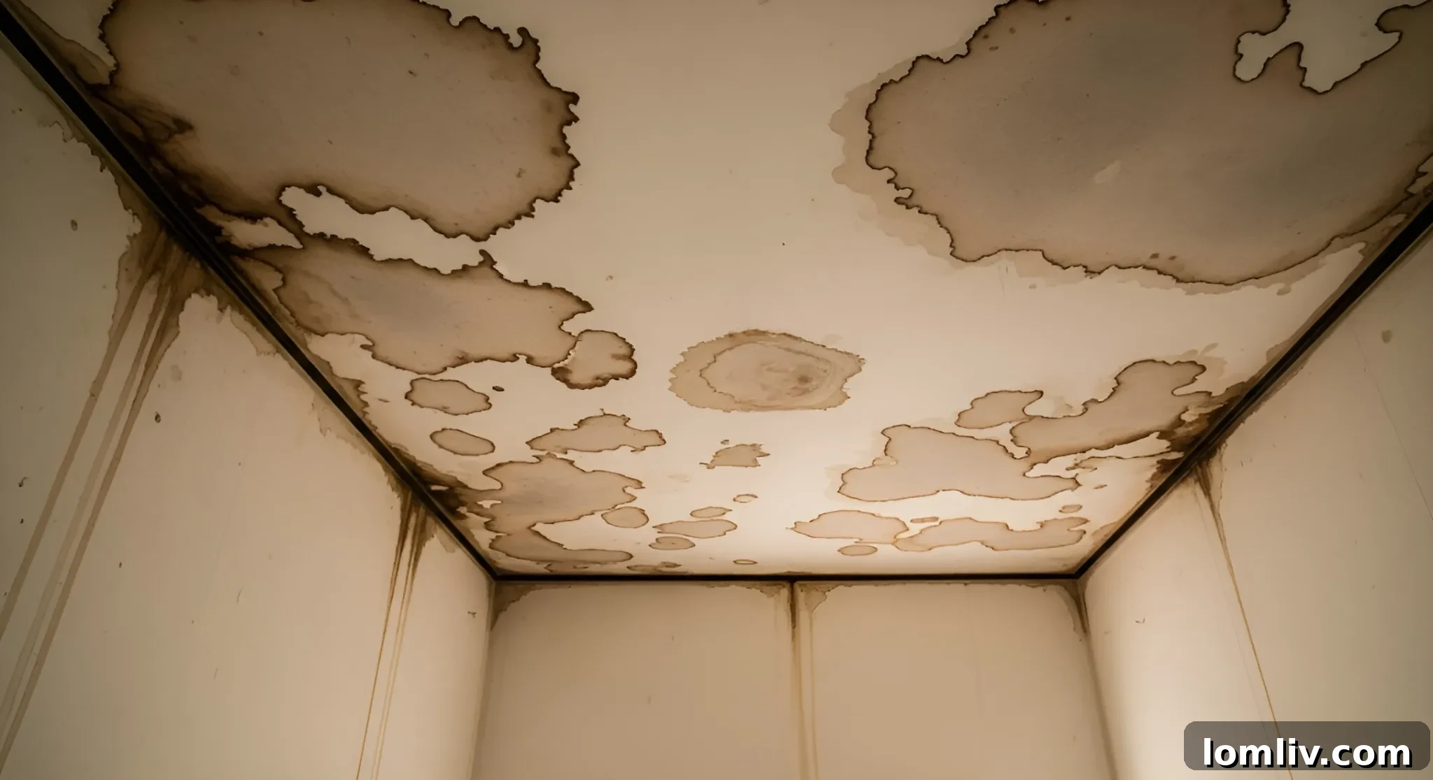 Water stains on a ceiling
