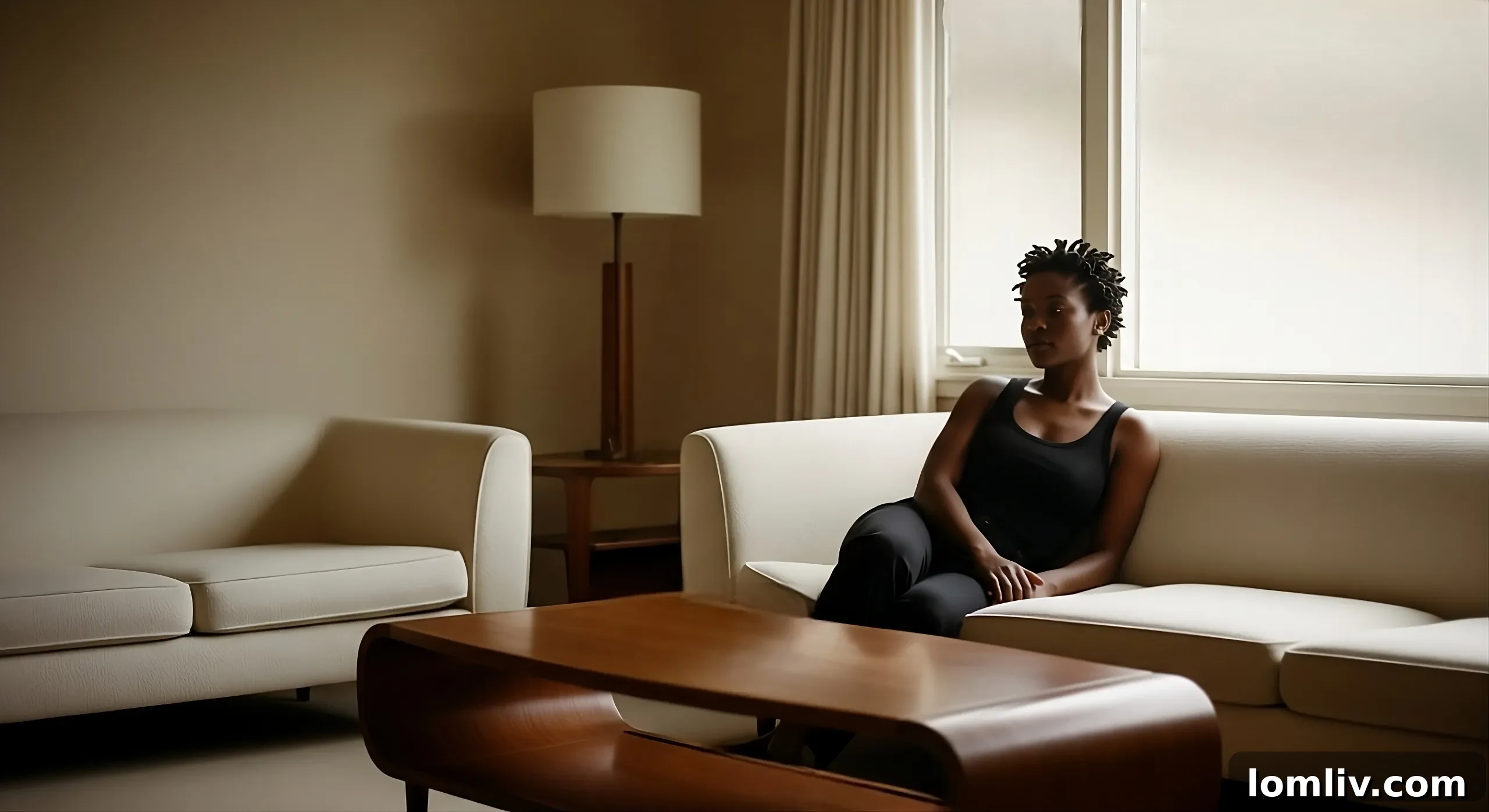 Modern living room with comfortable seating and thoughtful decor in Sugar Land