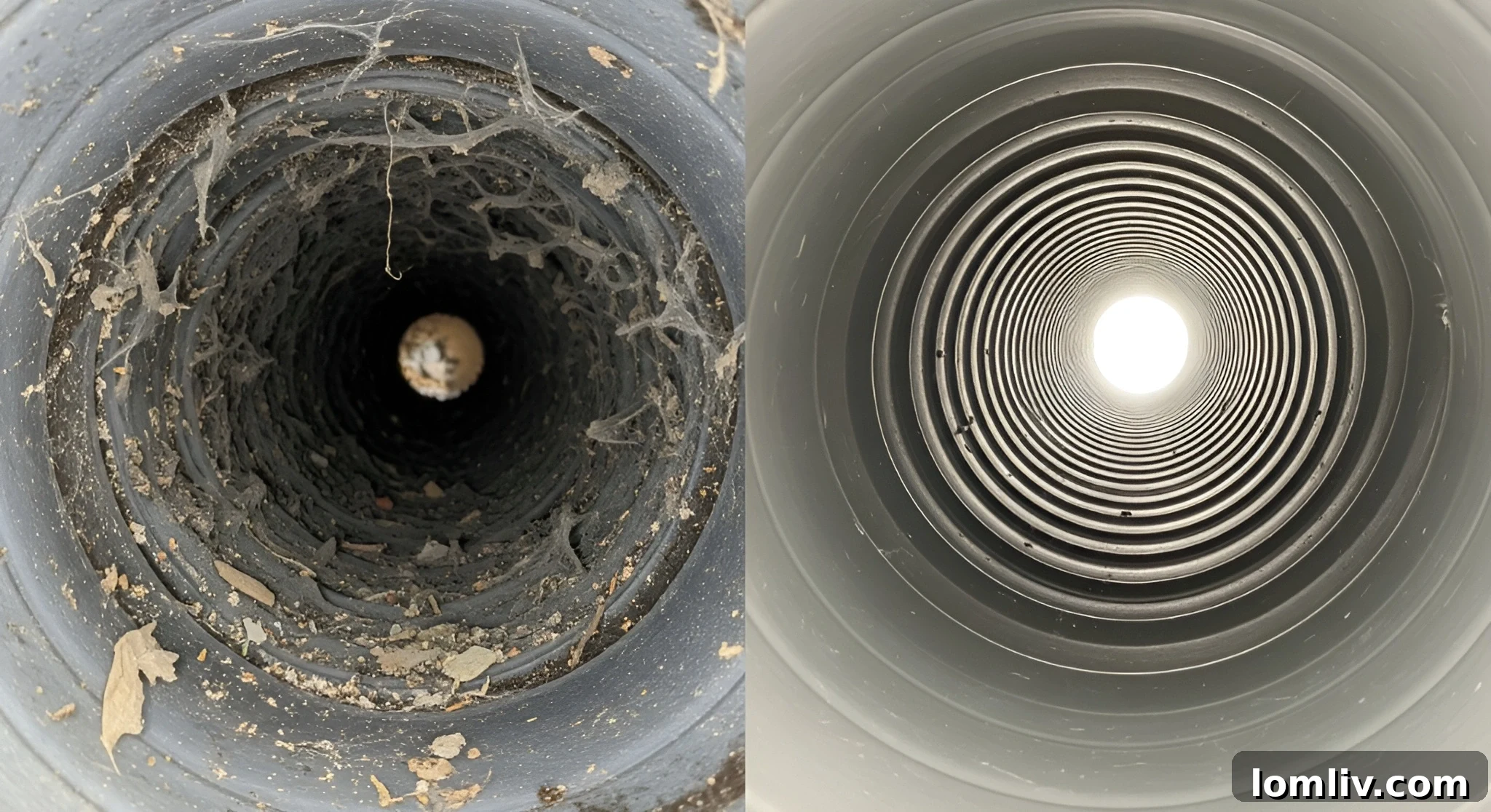 Microscopic view of allergens like dust mites and mold found in dirty air ducts.