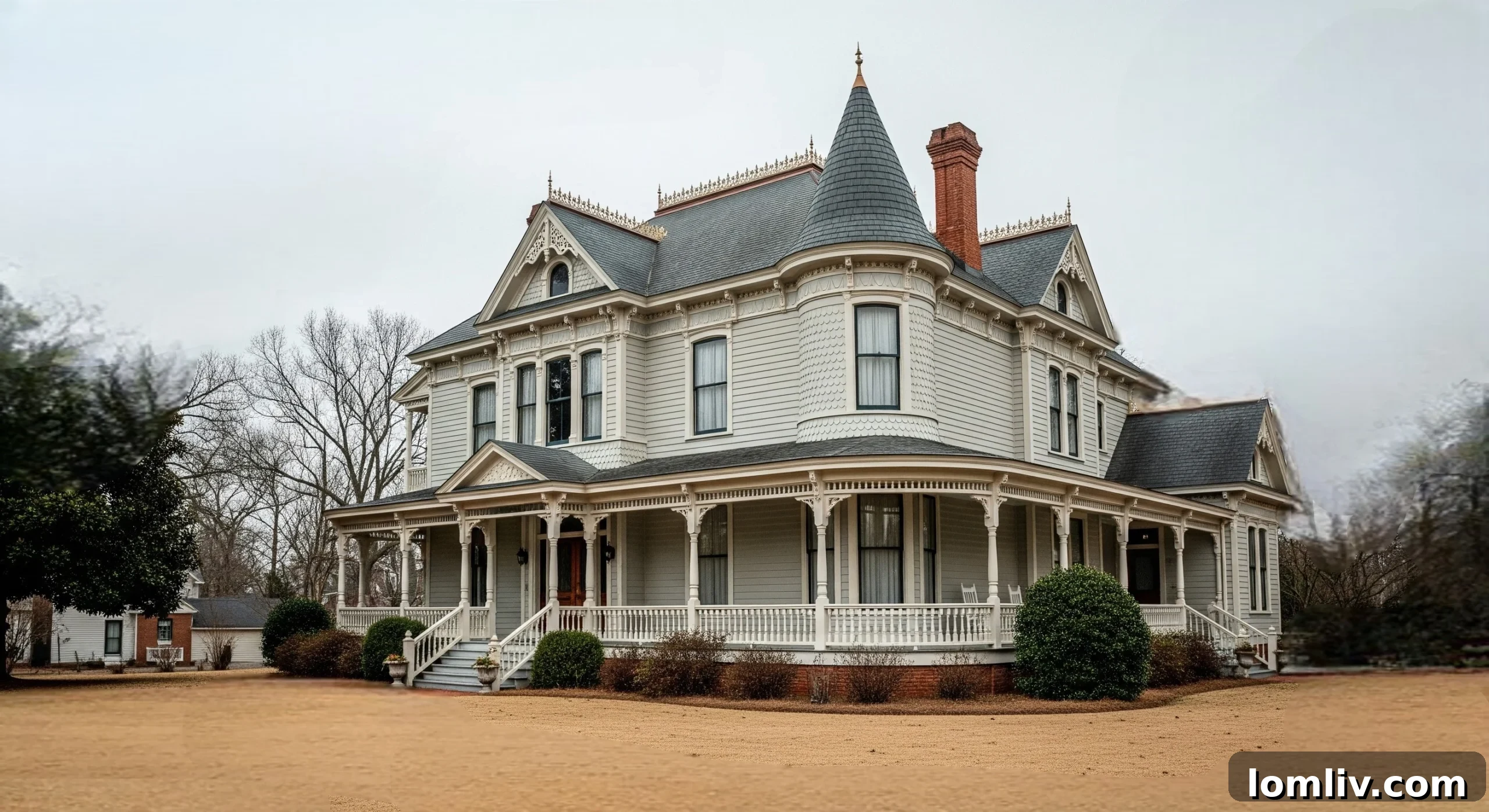 Historic home with classic architecture in a North Carolina town, emphasizing timeless beauty and preservation.