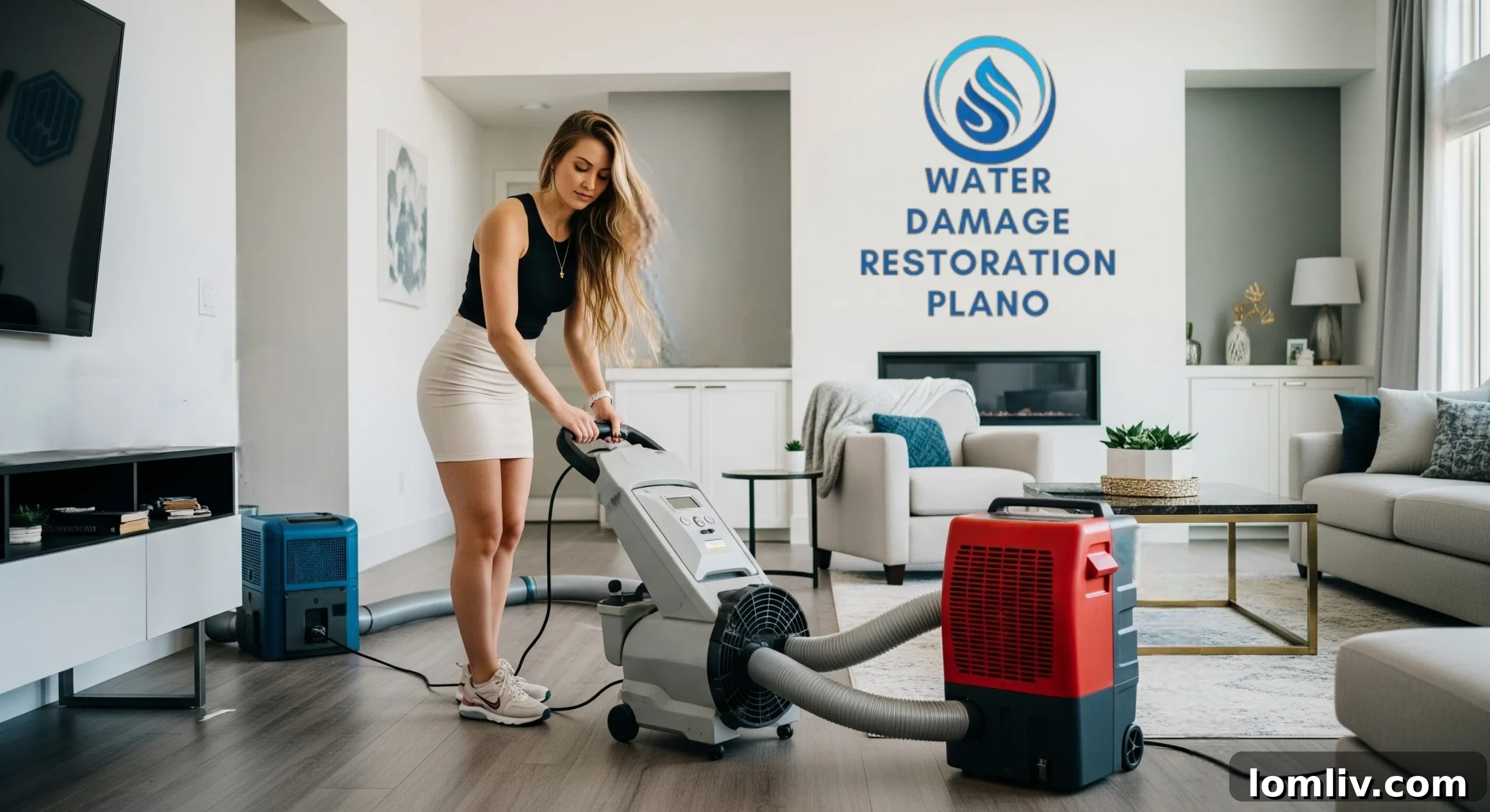 Safeguarding Your Texas Home From Water Ruin 4 Professional water damage restoration team inspecting a damaged interior