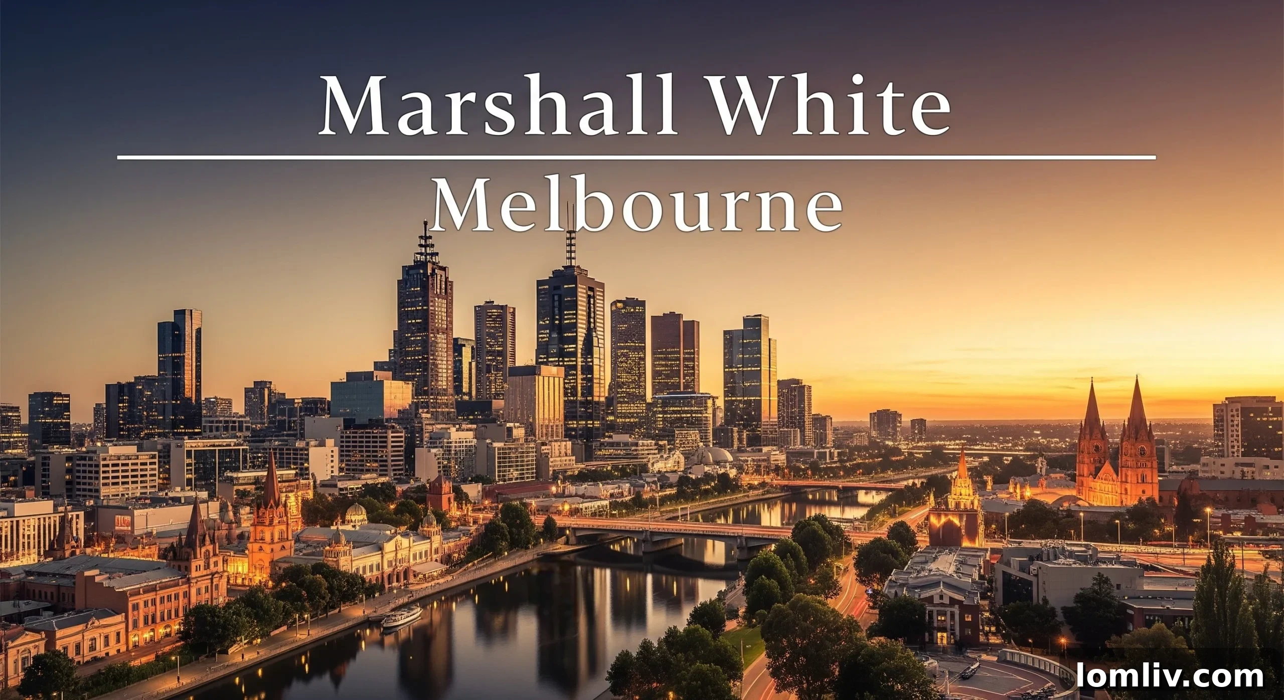 Melbourne skyline and Yarra River