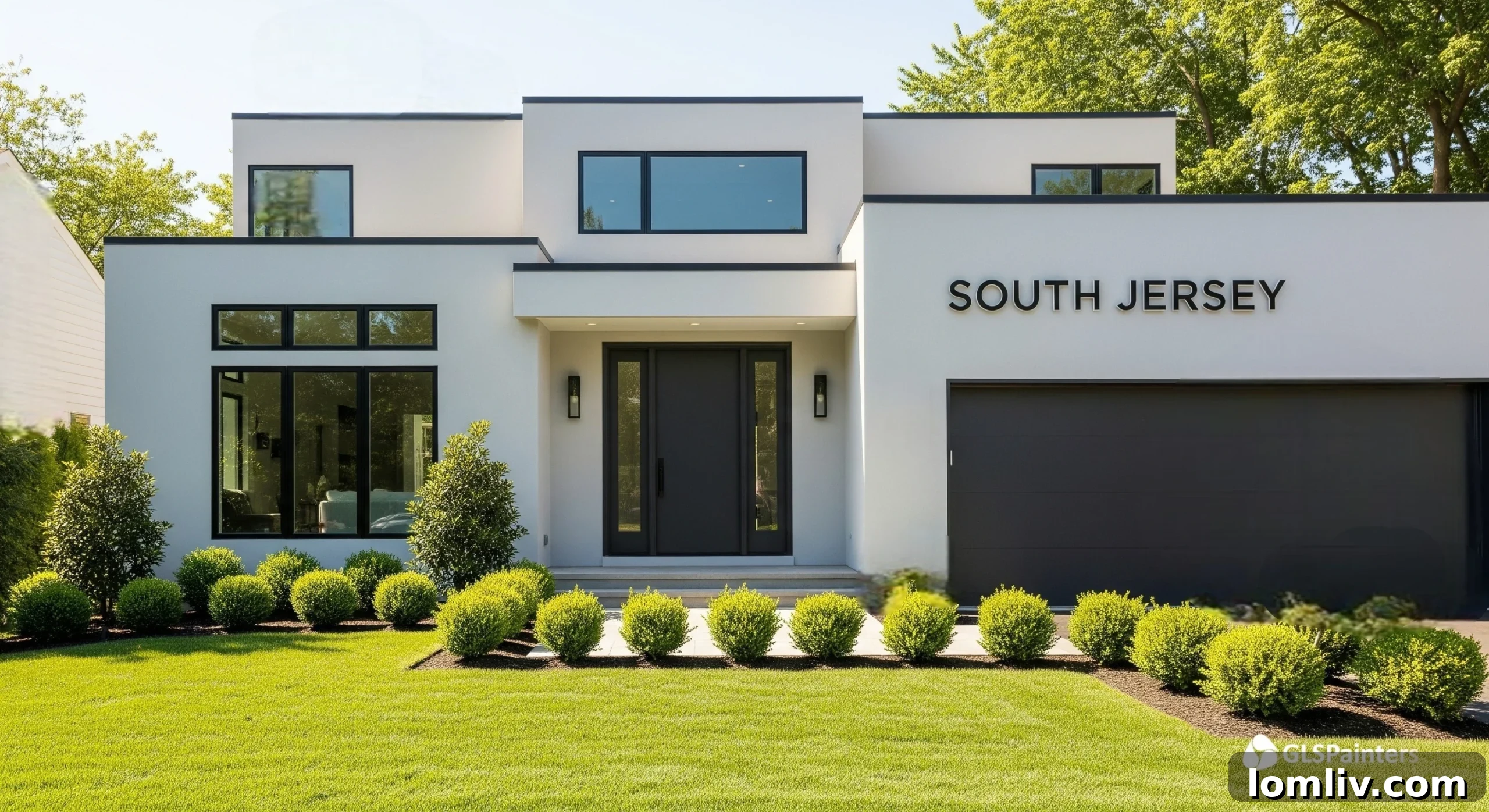 Freshly painted wall in a living room, enhancing home aesthetics for sale.