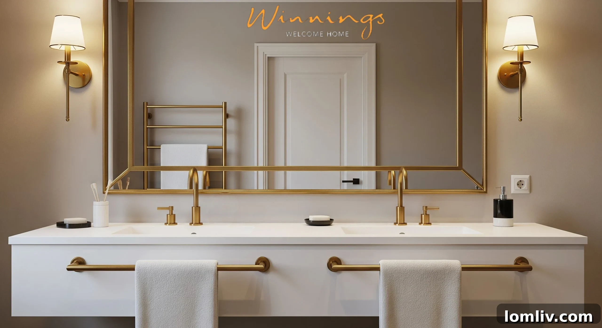 Elegant bathroom interior featuring minimalist black tapware, a sleek basin, and complementary decorative elements.