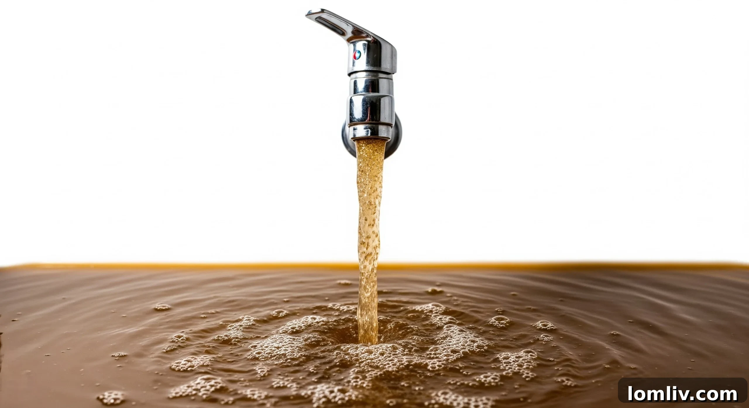 Homeowner checking a faucet for water pressure