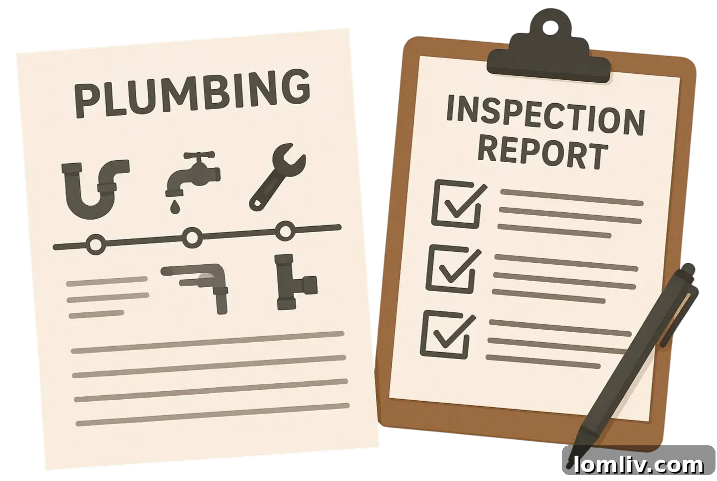 Home buyer reviewing inspection report with real estate agent