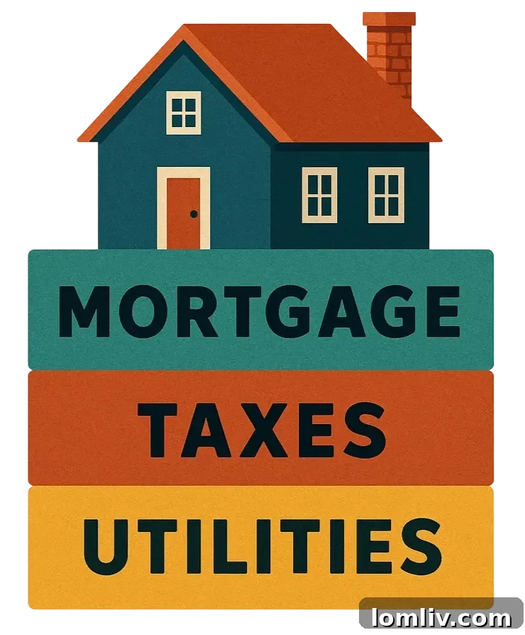 Satılık boş bir evle ilişkili maliyetleri gösteren finansal illüstrasyon