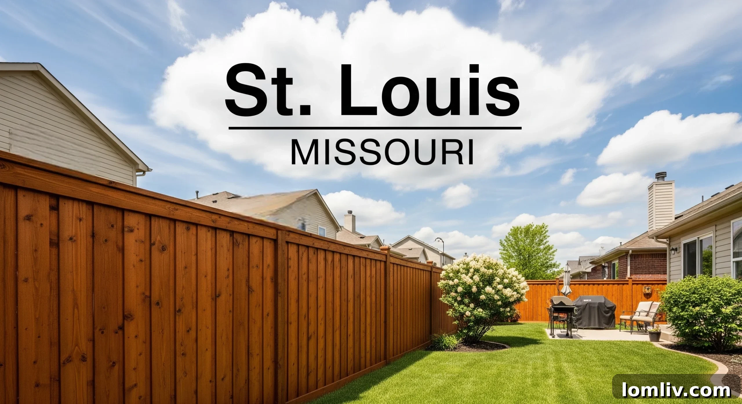 A well-maintained fence complementing a home's exterior, ready for sale in the competitive Missouri real estate market.
