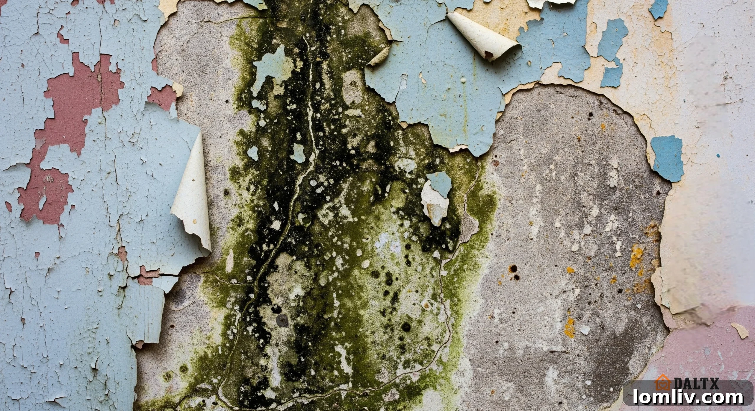 New England's Silent Foe: Understanding Mold's Health Toll and When to Seek Expert Assistance 4 Visible mold growth on a ceiling, indicating a serious issue.