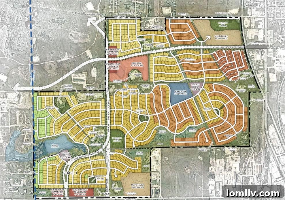Shelton Ranch master plan within Fort Worth’s ETJ.