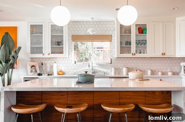 Contemporary kitchen with induction cooktop