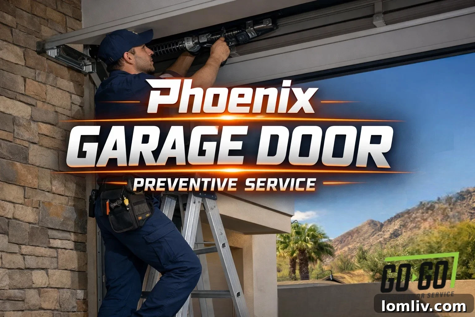 Expert inspecting a garage door system for maintenance